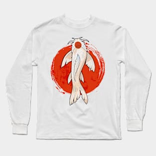 Koi Fish Art TANCHO KOHAKU Long Sleeve T-Shirt